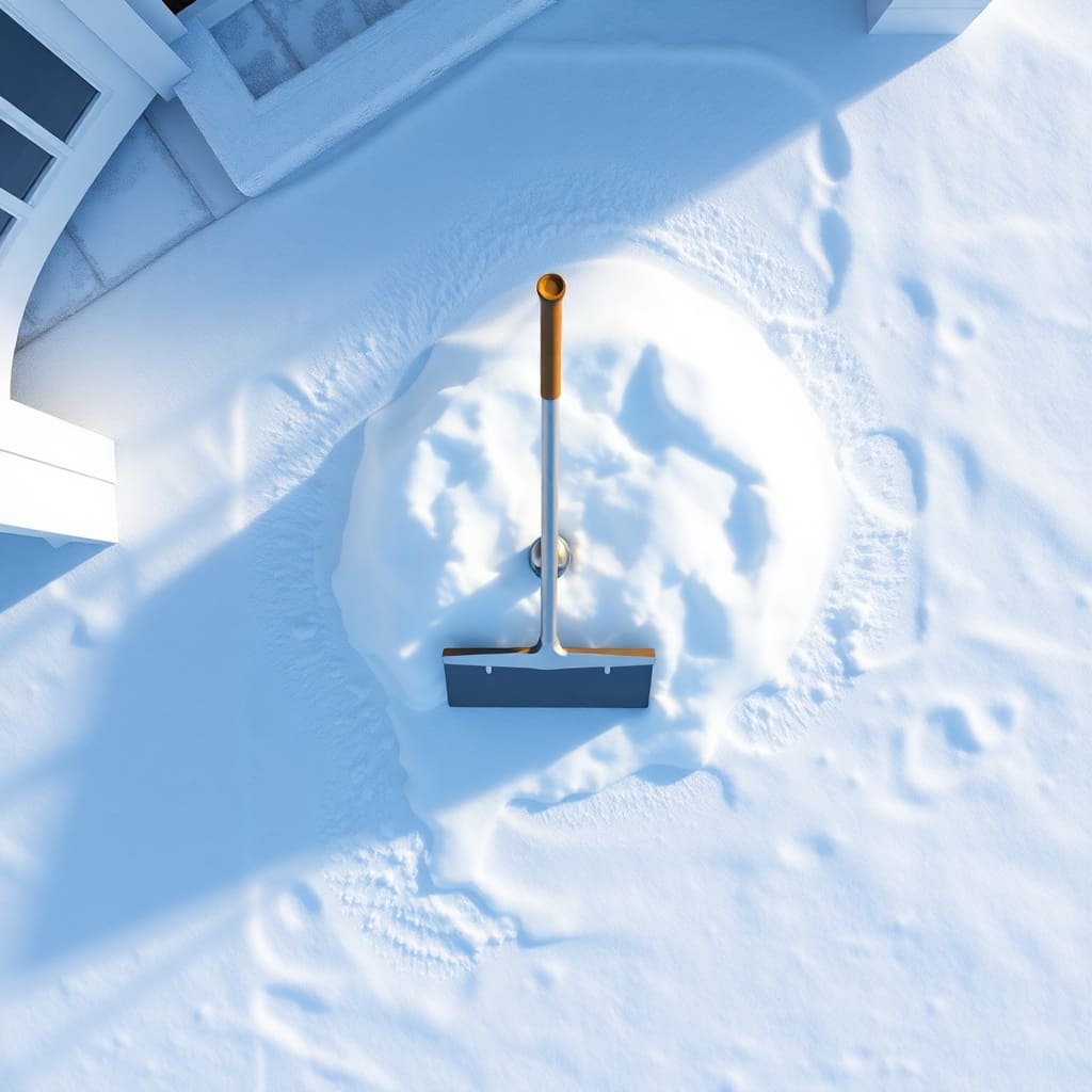 Image representation of the deck & patio shoveling service.